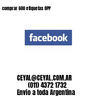 comprar 600 etiquetas OPP