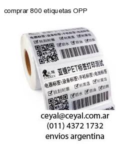 comprar 800 etiquetas OPP