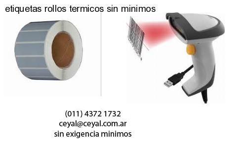 etiquetas rollos termicos sin minimos