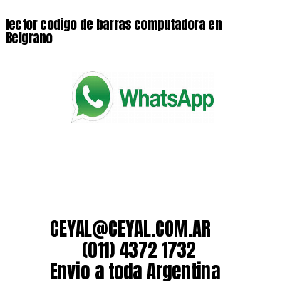 lector codigo de barras computadora en Belgrano