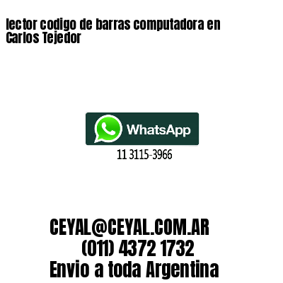 lector codigo de barras computadora en Carlos Tejedor