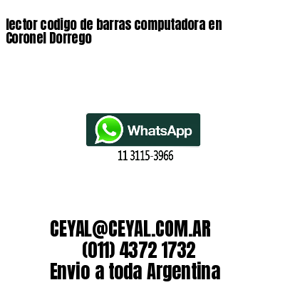 lector codigo de barras computadora en Coronel Dorrego