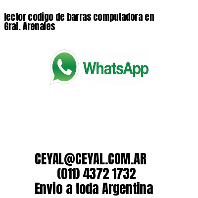 lector codigo de barras computadora en Gral. Arenales