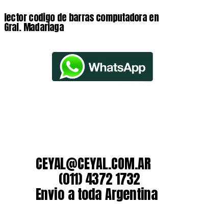 lector codigo de barras computadora en Gral. Madariaga