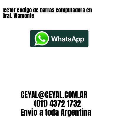 lector codigo de barras computadora en Gral. Viamonte