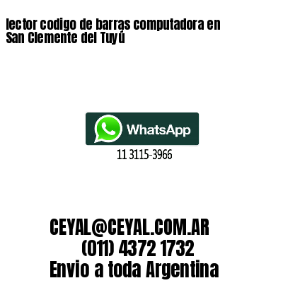 lector codigo de barras computadora en San Clemente del Tuyú