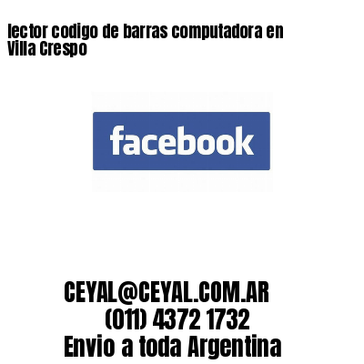lector codigo de barras computadora en Villa Crespo