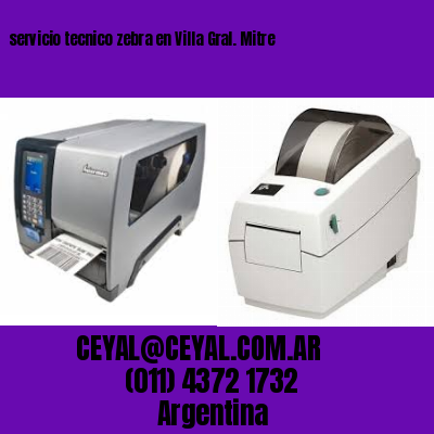 servicio tecnico zebra en Villa Gral. Mitre