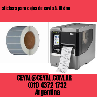 stickers para cajas de envio A. Alsina