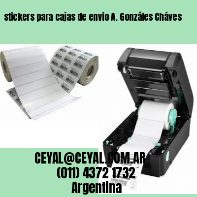 stickers para cajas de envio A. Gonzáles Cháves