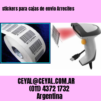stickers para cajas de envio Arrecifes