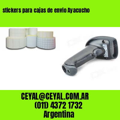 stickers para cajas de envio Ayacucho