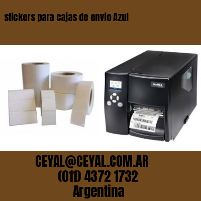 stickers para cajas de envio Azul