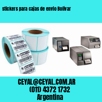 stickers para cajas de envio Bolívar