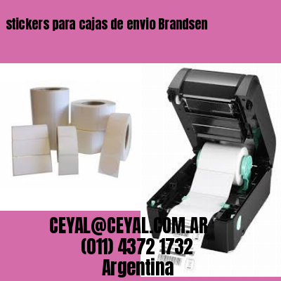 stickers para cajas de envio Brandsen