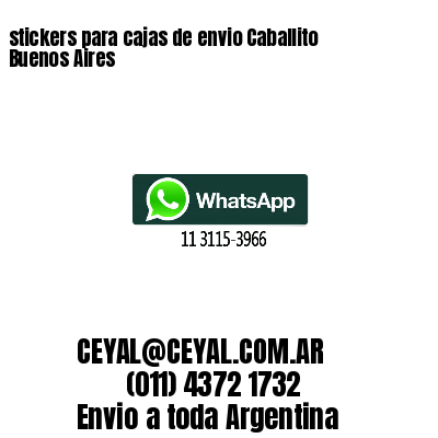 stickers para cajas de envio Caballito Buenos Aires
