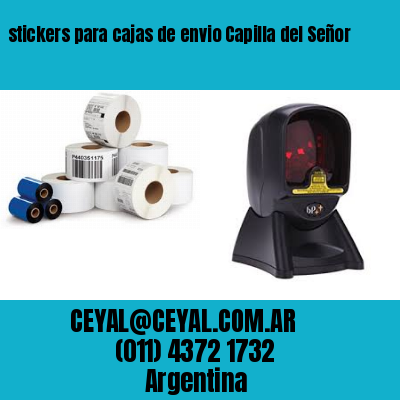 stickers para cajas de envio Capilla del Señor