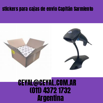 stickers para cajas de envio Capitán Sarmiento