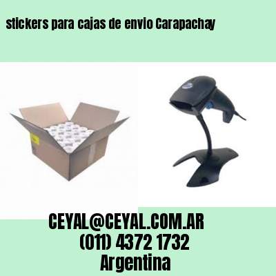 stickers para cajas de envio Carapachay