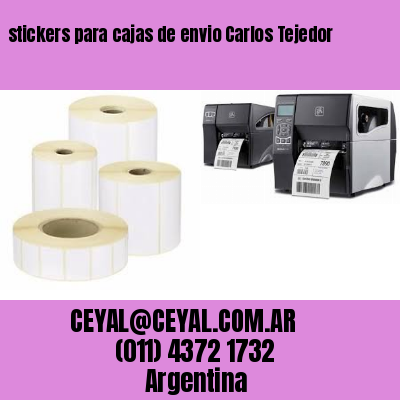 stickers para cajas de envio Carlos Tejedor