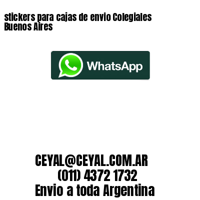 stickers para cajas de envio Colegiales  Buenos Aires