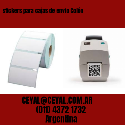 stickers para cajas de envio Colón