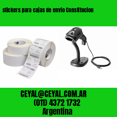 stickers para cajas de envio Constitucion