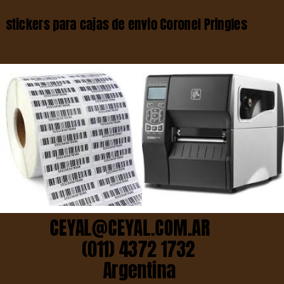 stickers para cajas de envio Coronel Pringles