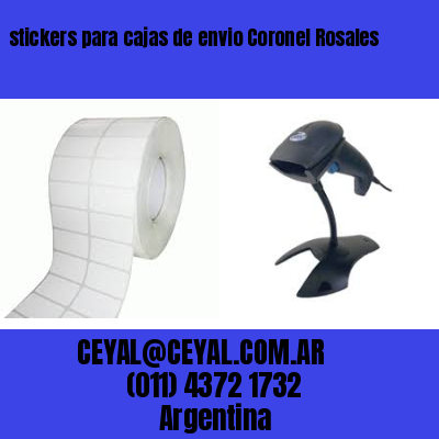 stickers para cajas de envio Coronel Rosales