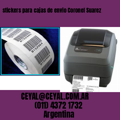 stickers para cajas de envio Coronel Suarez