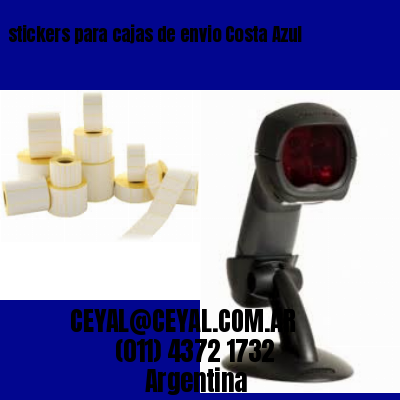 stickers para cajas de envio Costa Azul