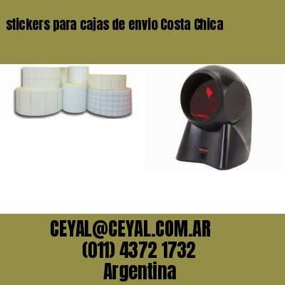 stickers para cajas de envio Costa Chica