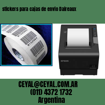 stickers para cajas de envio Daireaux