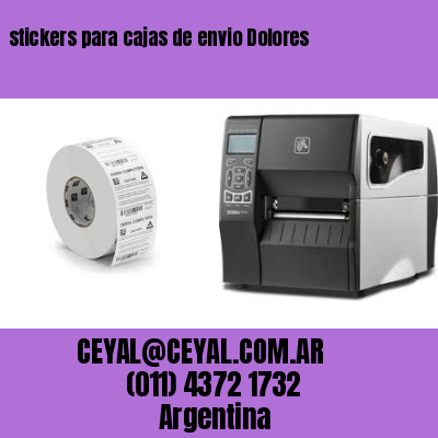stickers para cajas de envio Dolores