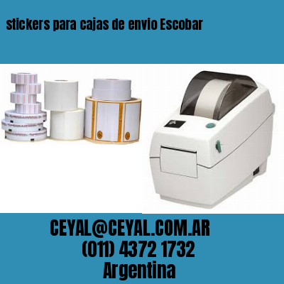 stickers para cajas de envio Escobar