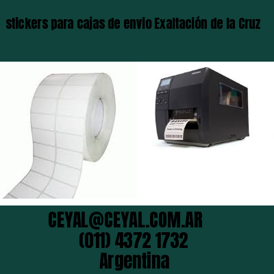 stickers para cajas de envio Exaltación de la Cruz