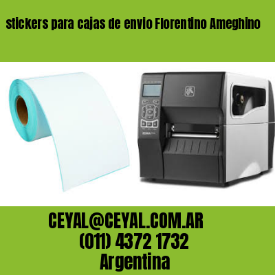 stickers para cajas de envio Florentino Ameghino