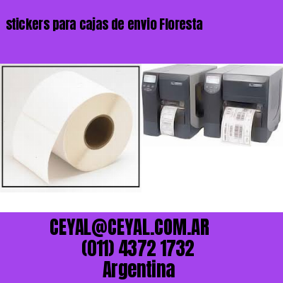 stickers para cajas de envio Floresta