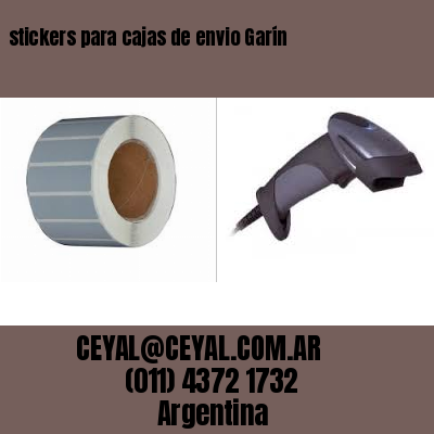 stickers para cajas de envio Garín