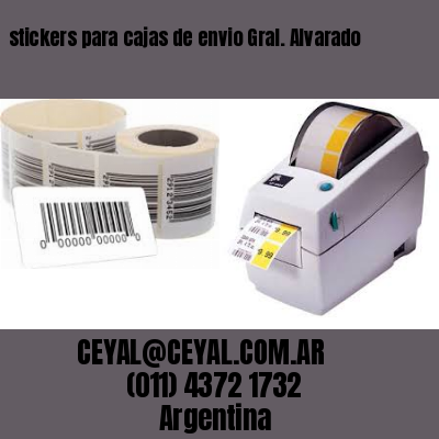 stickers para cajas de envio Gral. Alvarado