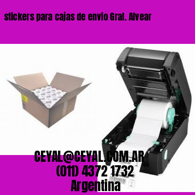 stickers para cajas de envio Gral. Alvear