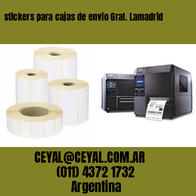 stickers para cajas de envio Gral. Lamadrid