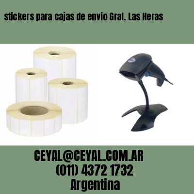 stickers para cajas de envio Gral. Las Heras