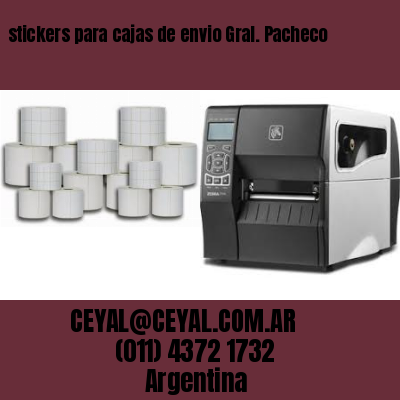 stickers para cajas de envio Gral. Pacheco