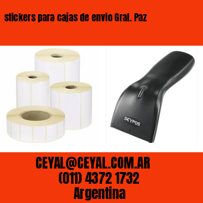 stickers para cajas de envio Gral. Paz