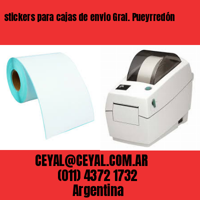 stickers para cajas de envio Gral. Pueyrredón