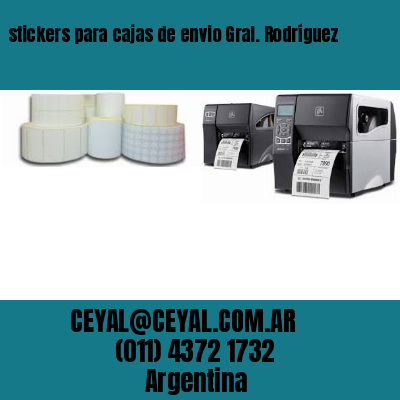 stickers para cajas de envio Gral. Rodríguez