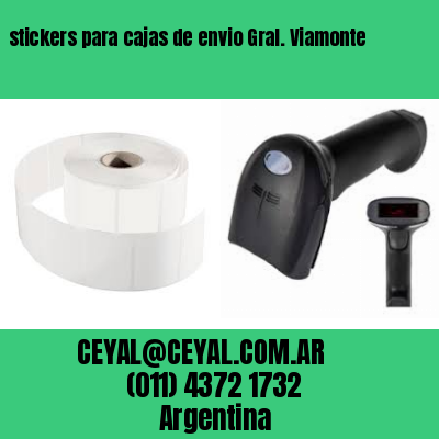 stickers para cajas de envio Gral. Viamonte