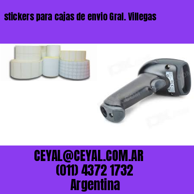 stickers para cajas de envio Gral. Villegas