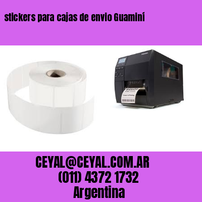 stickers para cajas de envio Guaminí